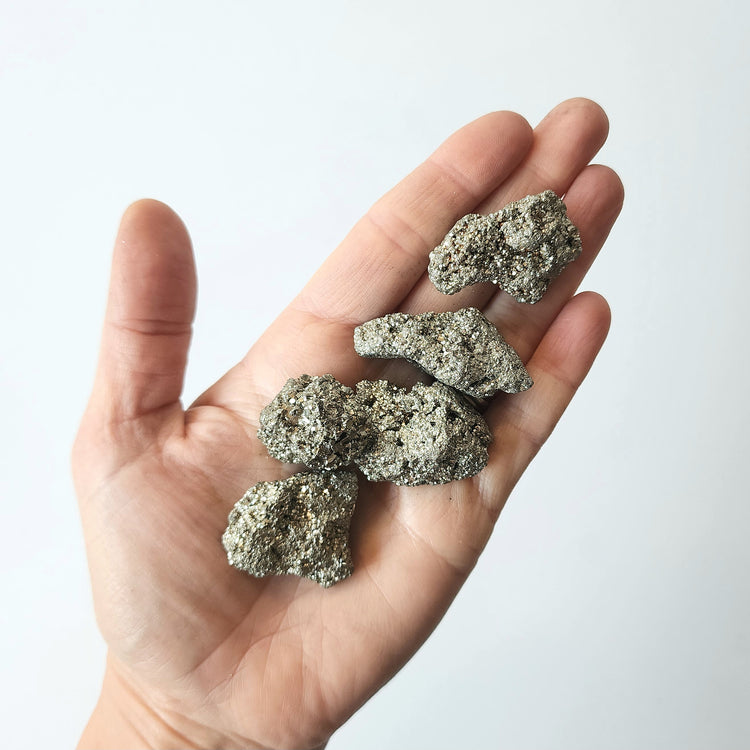 Pyrite Crystal Tumbled Stones
