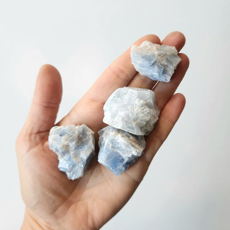 Blue Calcite Crystal Tumbled Stone