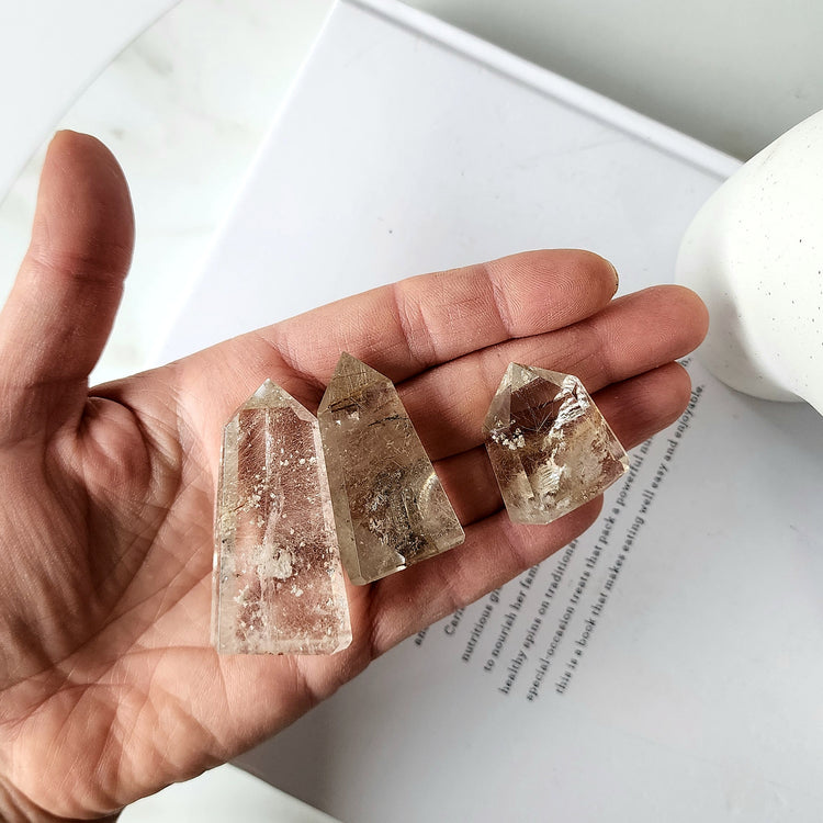 Golden Rutilated Quartz Crystal Freeform Point