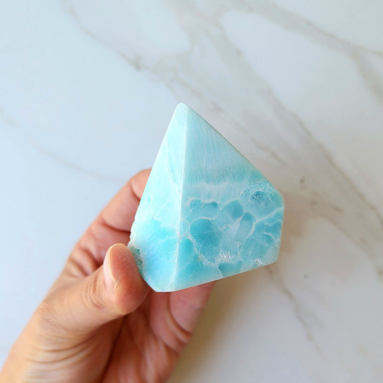 Blue Aragonite Crystal Free Form