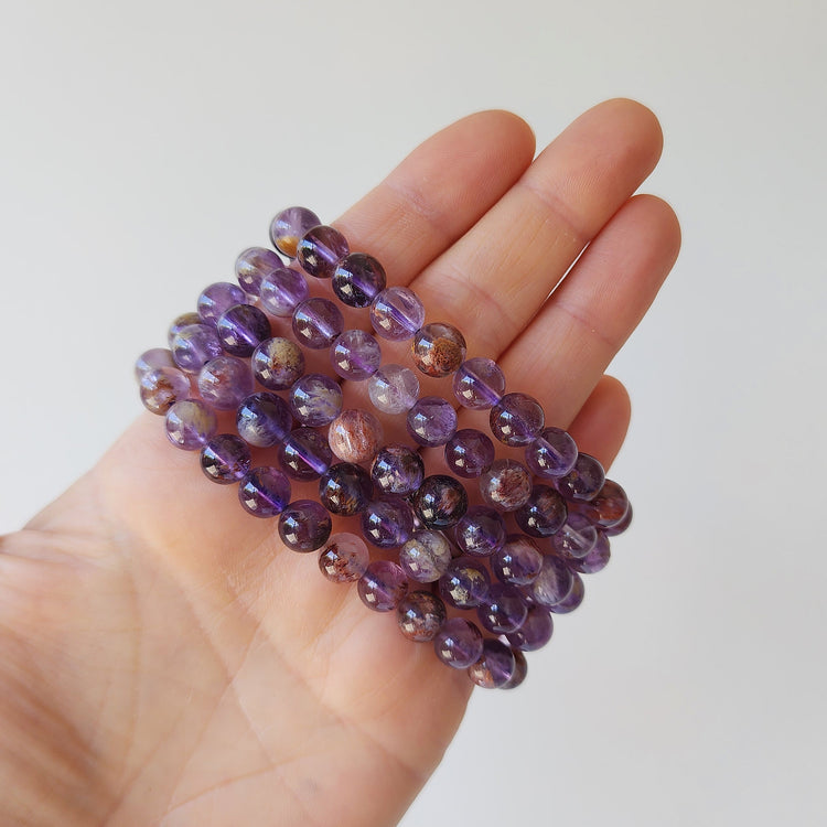 Amethyst Bead Bracelet - Crystals and Me | Crystal Candles and Ethically Sourced Crystals