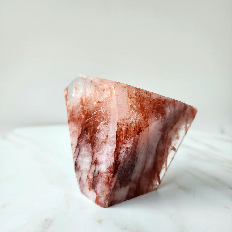 Fire Quartz Crystal Free-form AAA