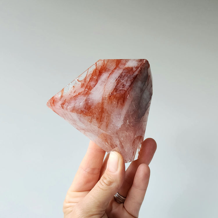 Fire Quartz Crystal Free-form AAA