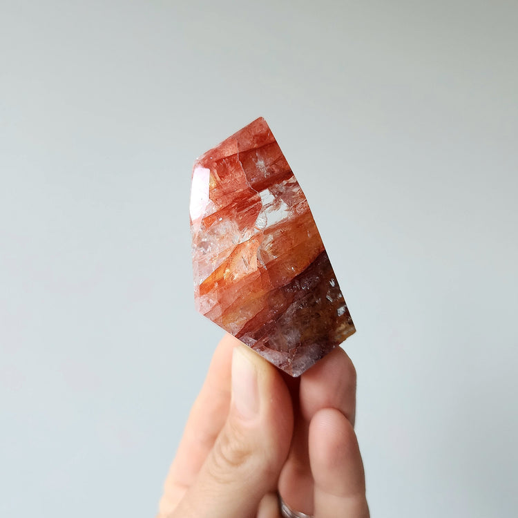 Fire Quartz Crystal Free-form AAA