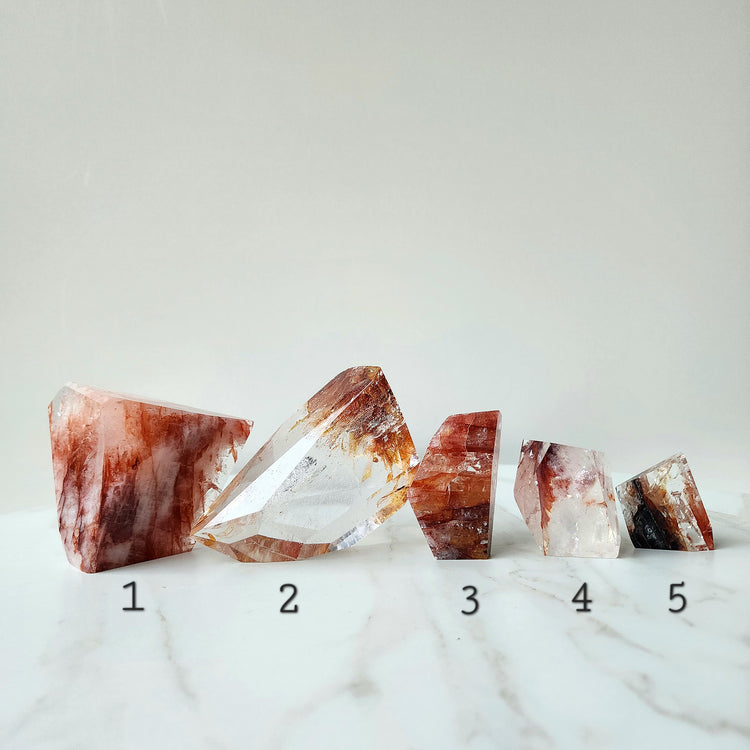 Fire Quartz Crystal Free-form AAA