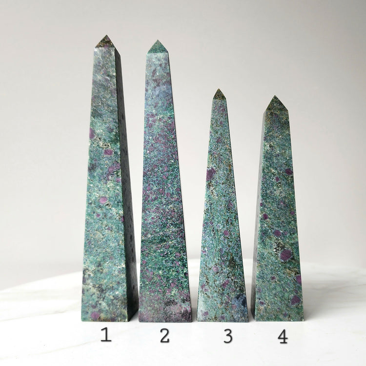 Ruby In Zoisite Tower Point Obelisk
