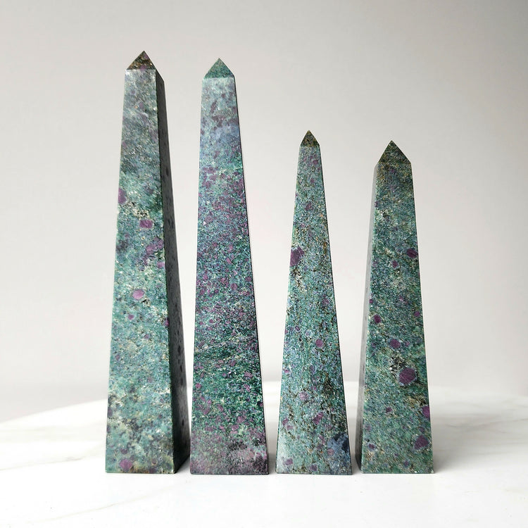Ruby In Zoisite Tower Point Obelisk