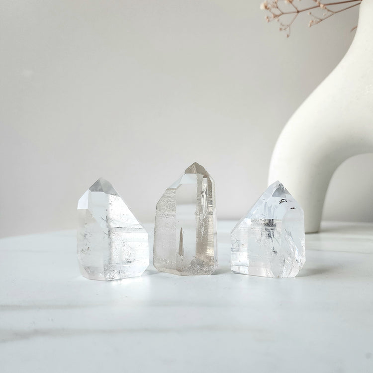 Lemurian Quartz Crystal Point Tower Medium