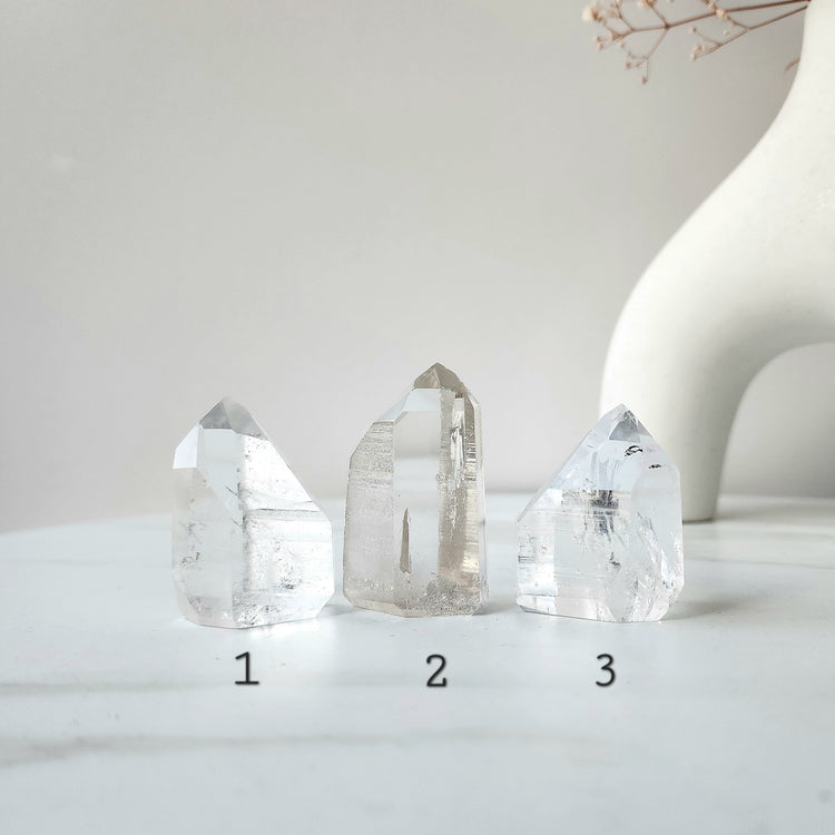 Lemurian Quartz Crystal Point Tower Medium
