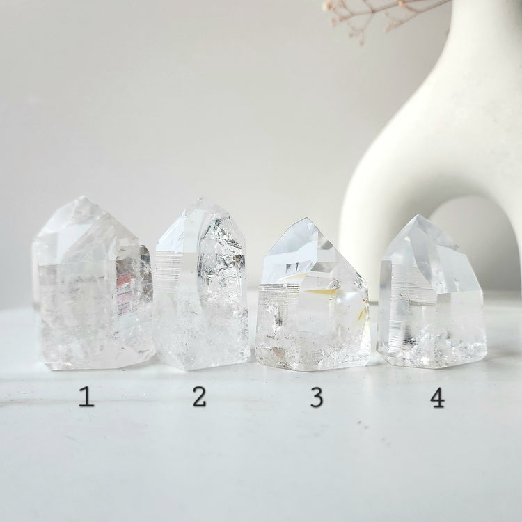 Lemurian Quartz Crystal Point Tower Large