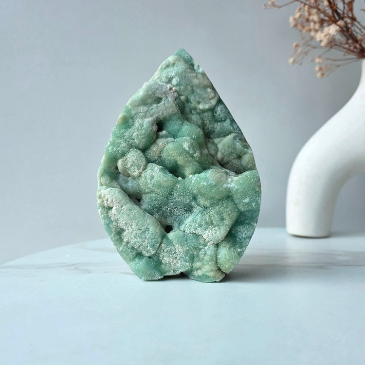 Blue Aragonite Crystal Flame Natural Raw High Quality