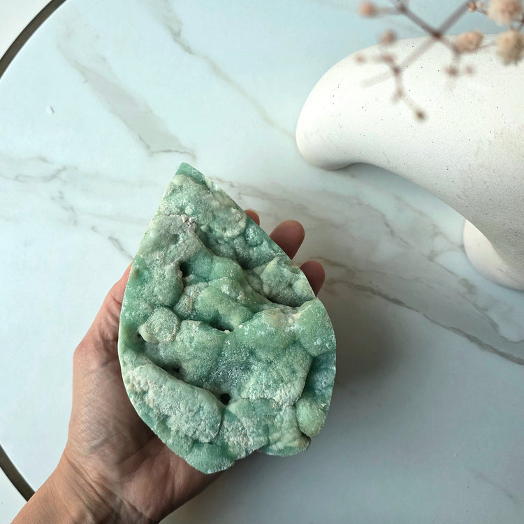 Blue Aragonite Crystal Flame Natural Raw High Quality