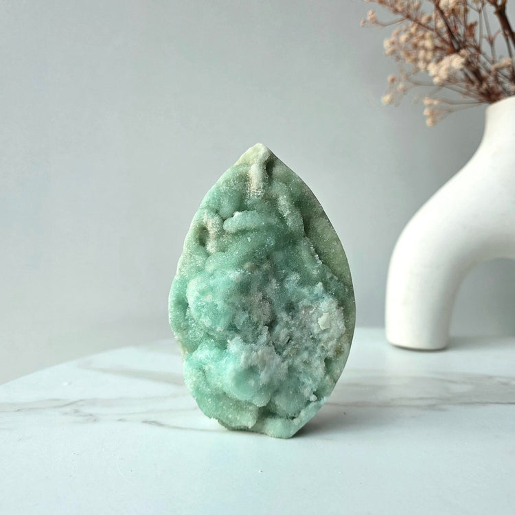 Blue Aragonite Crystal Flame Natural Raw High Quality