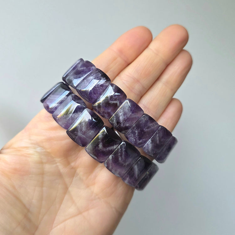 Crystal Gemstone Bangle Bracelet