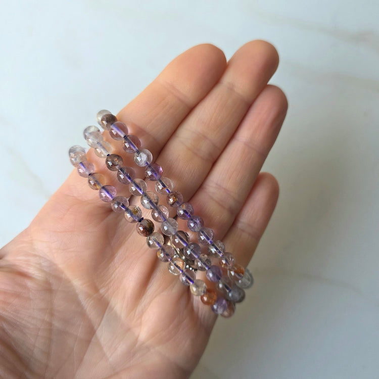 Amethyst Bead Bracelet - Crystals and Me | Crystal Candles and Ethically Sourced Crystals