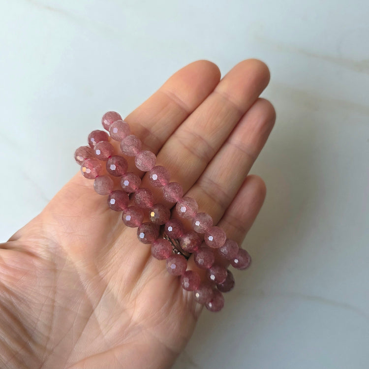 Gemstone Multifaceted Bead Bracelets