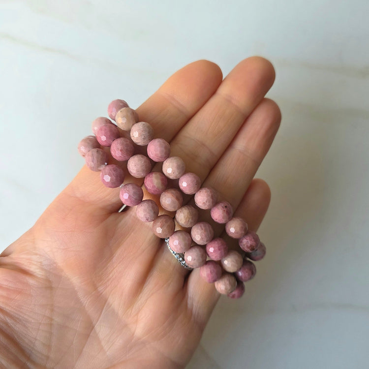 Gemstone Multifaceted Bead Bracelets