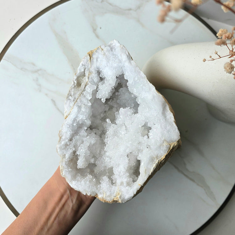 Clear Quartz Crystal Moroccan Geode 8