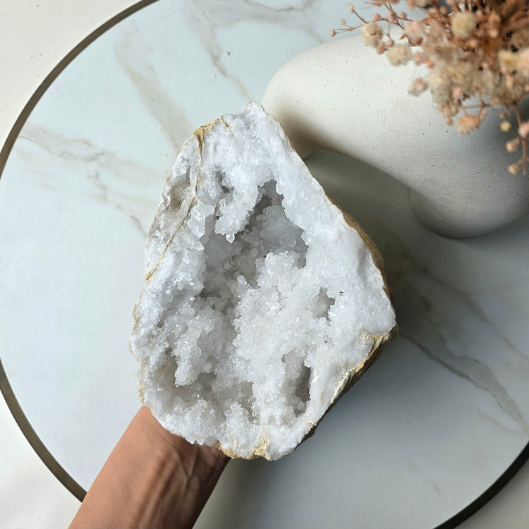 Clear Quartz Crystal Moroccan Geode 8