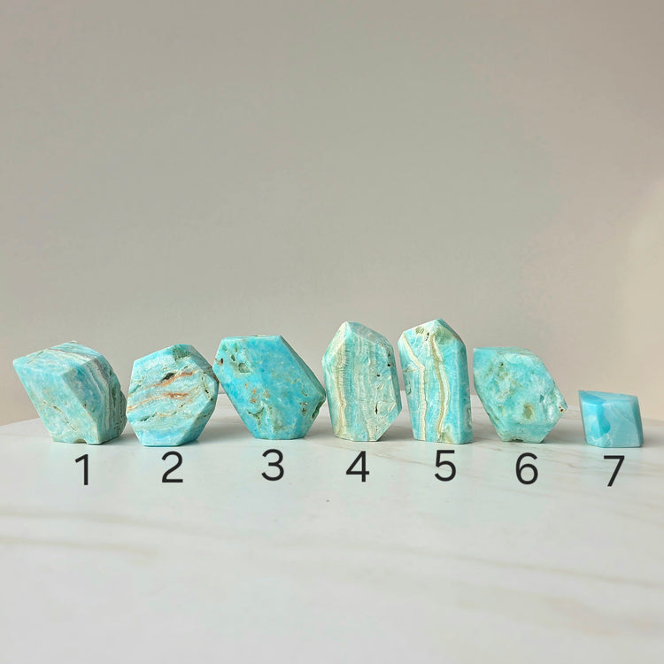 Blue Aragonite Crystal Free-form Pakistan