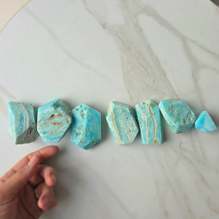 Blue Aragonite Crystal Free-form Pakistan