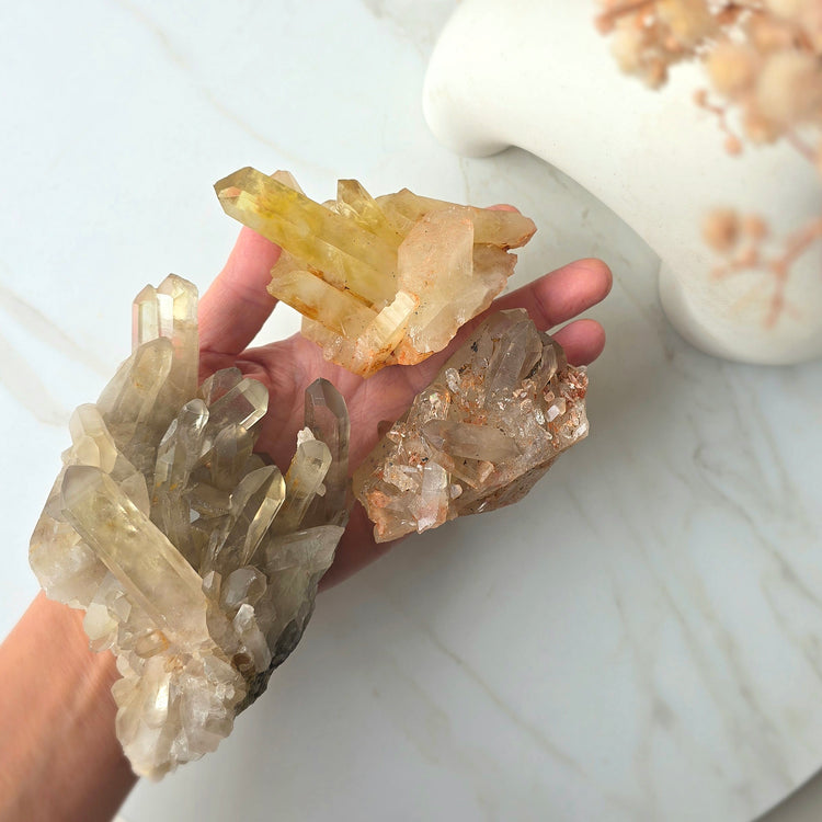 Citrine Crystal Natural Cluster Untreated