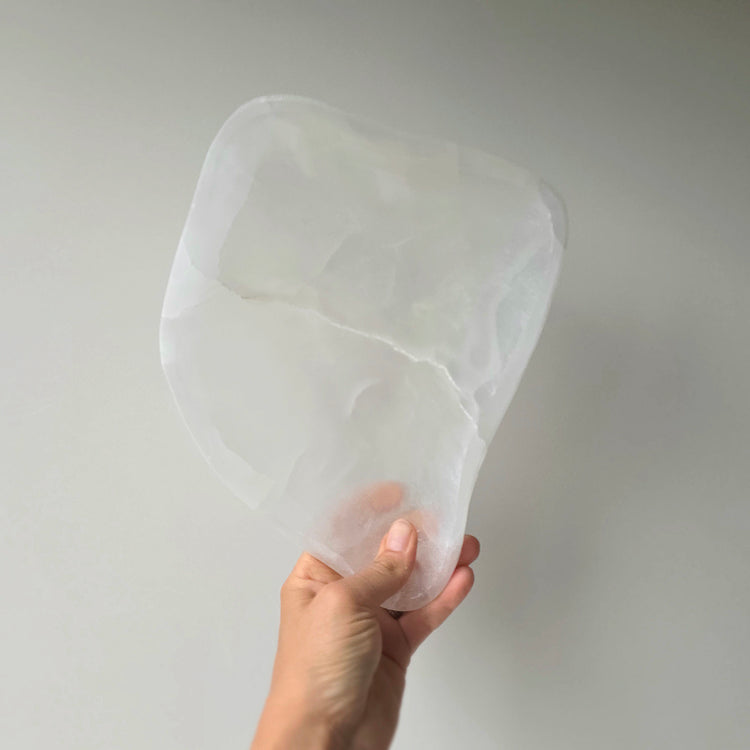 Selenite Crystal Platter Dish Bowl