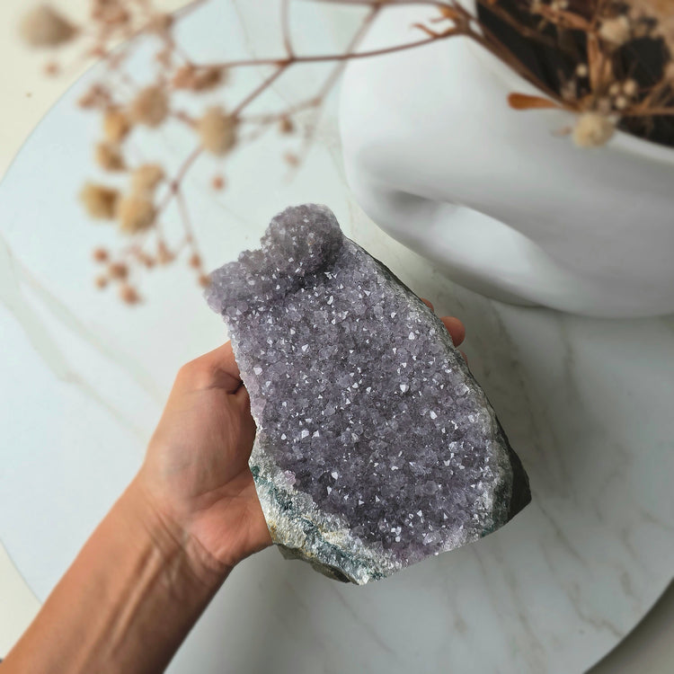 Amethyst Lilac Crystal Cluster