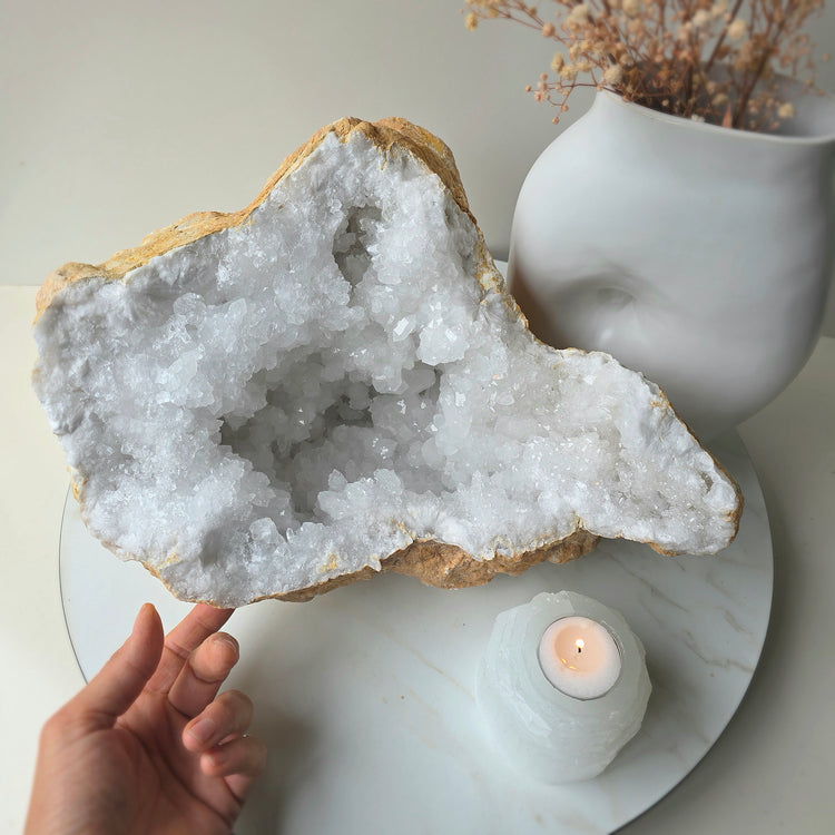 Crystal Quartz Moroccan Geode Crystal XXL