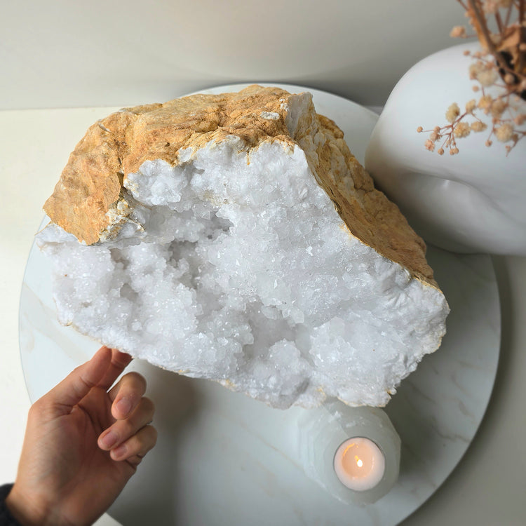 Clear Quartz Moroccan Geode Crystal XXL