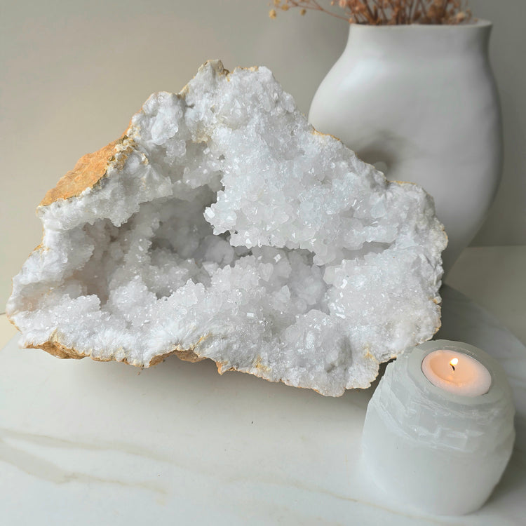 Clear Quartz Moroccan Geode Crystal XXL