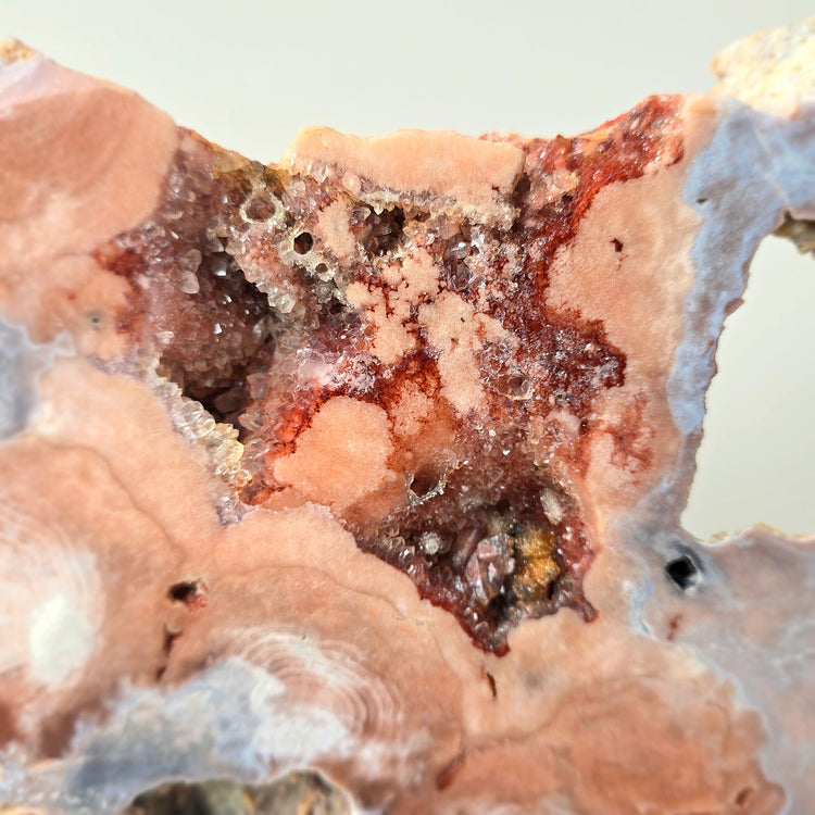 Pink Amethyst Crystal Slab on Stand Brazil XL 9