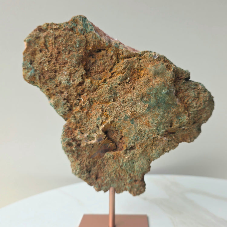 Pink Amethyst Crystal Slab on Stand Brazil High Quality 3