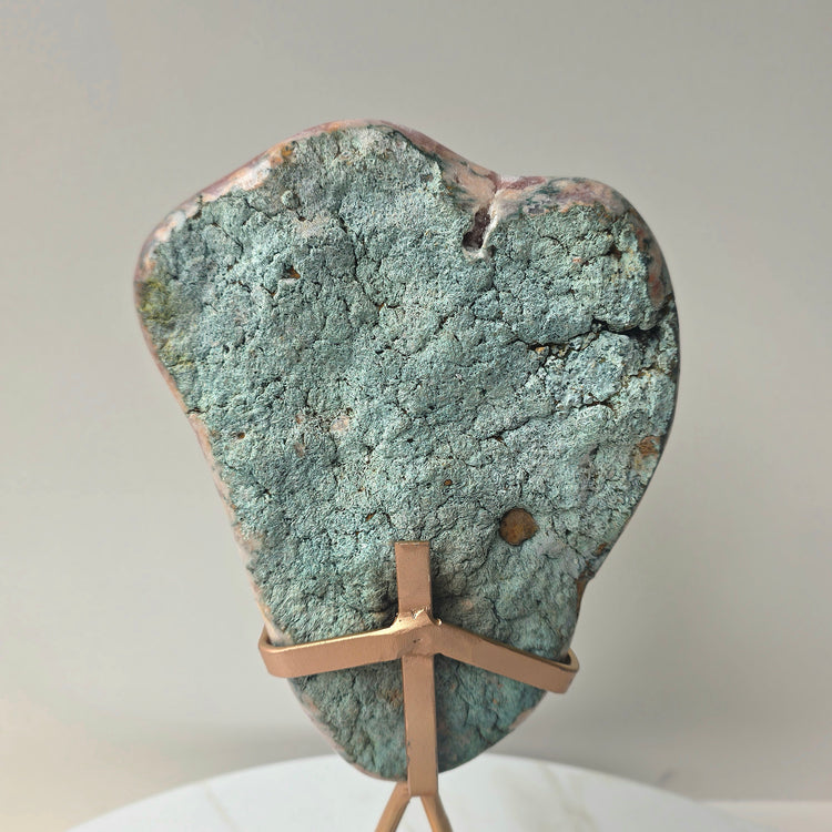 Pink Amethyst Crystal Slab on Stand Brazil High Quality 1