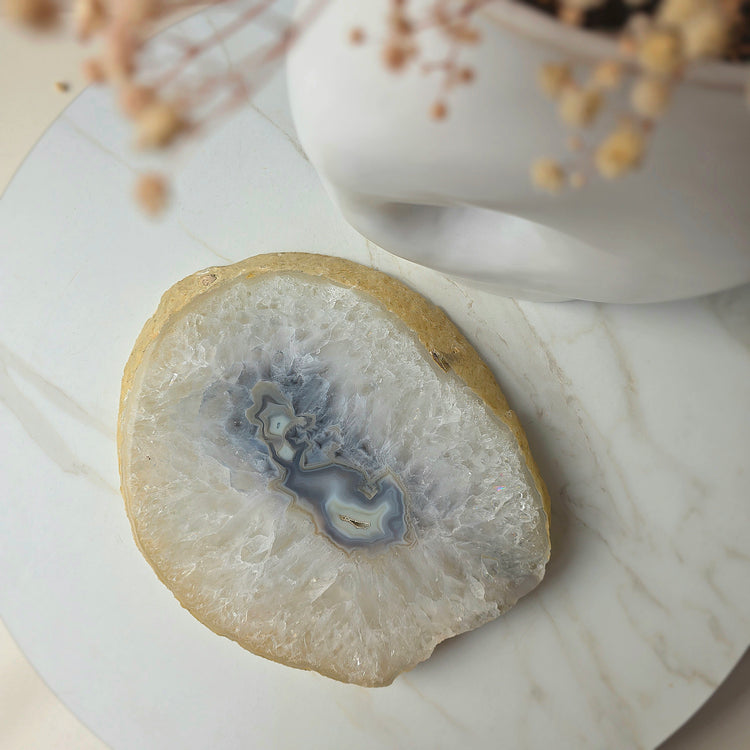 Agate Crystal Slab Slice