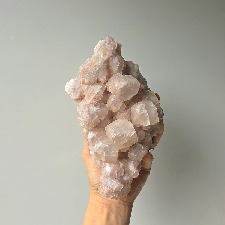 Pink Calcite Crystal Cluster XL Mexico