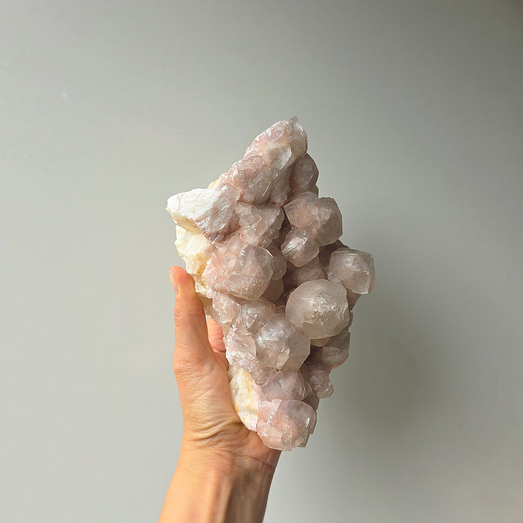 Pink Calcite Crystal Cluster XL Mexico