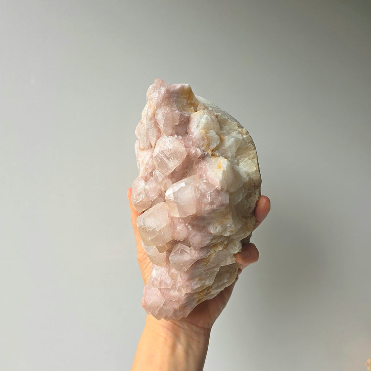 Pink Calcite Crystal Cluster XL Mexico