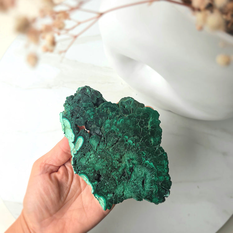 Malachite Crystal Slab Slice Congo