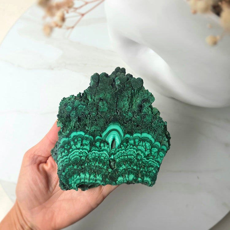 Malachite Crystal Slab Slice Congo