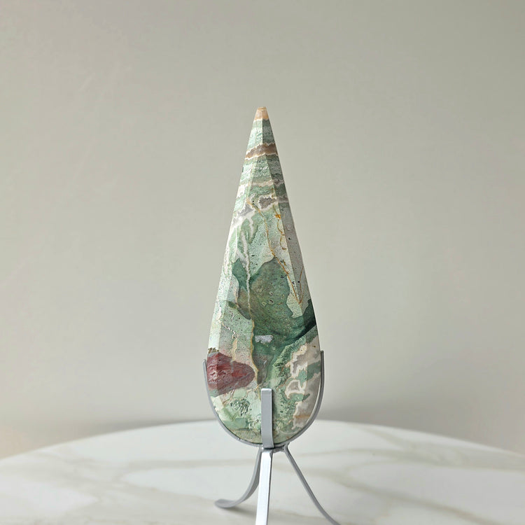 Rare Unicorn Jasper Crystal on Stand