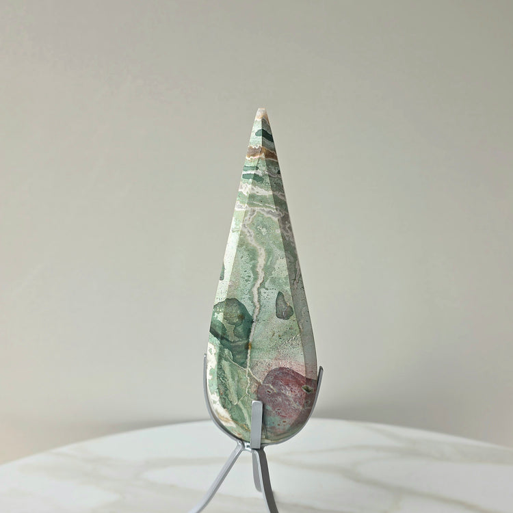 Rare Unicorn Jasper Crystal on Stand