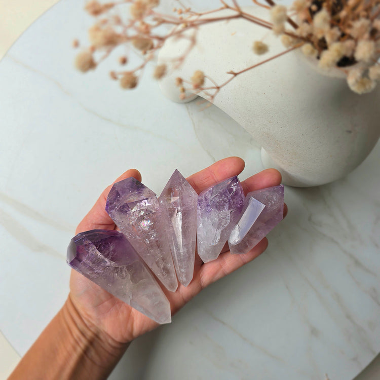 Amethyst Crystal Double Terminated Point Brazil