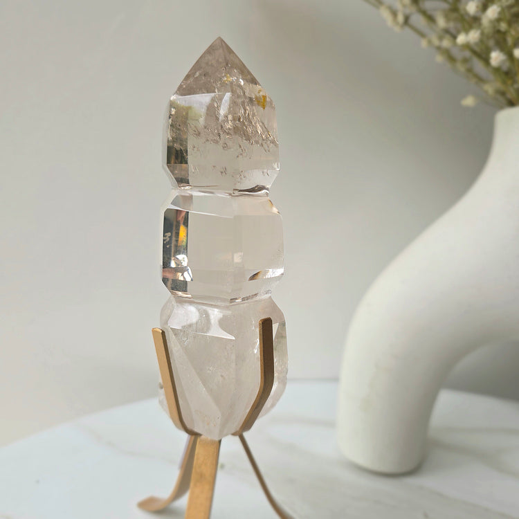 Clear Quartz Crystal AAA High Quality Carving on Stand - Crystals and Me | Crystal Candles and Ethically Sourced Crystals