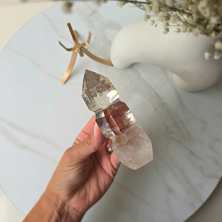 Clear Quartz Crystal AAA High Quality Carving on Stand - Crystals and Me | Crystal Candles and Ethically Sourced Crystals