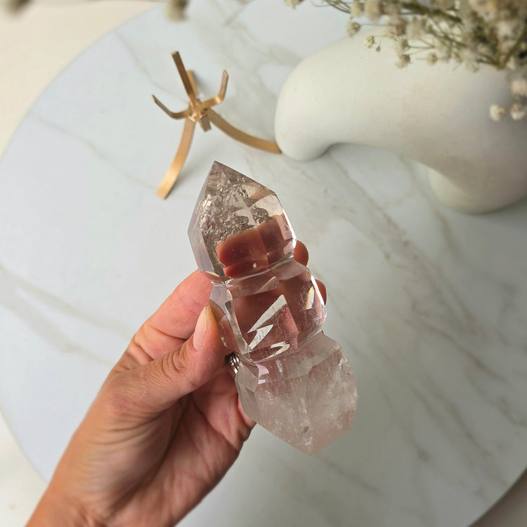 Clear Quartz Crystal AAA High Quality Carving on Stand - Crystals and Me | Crystal Candles and Ethically Sourced Crystals