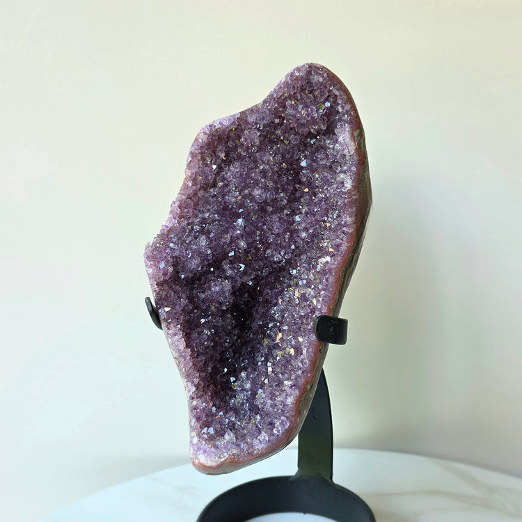 Amethyst Crystal Cluster High Quality on Stand Brazil - Crystals and Me | Crystal Candles and Ethically Sourced Crystals
