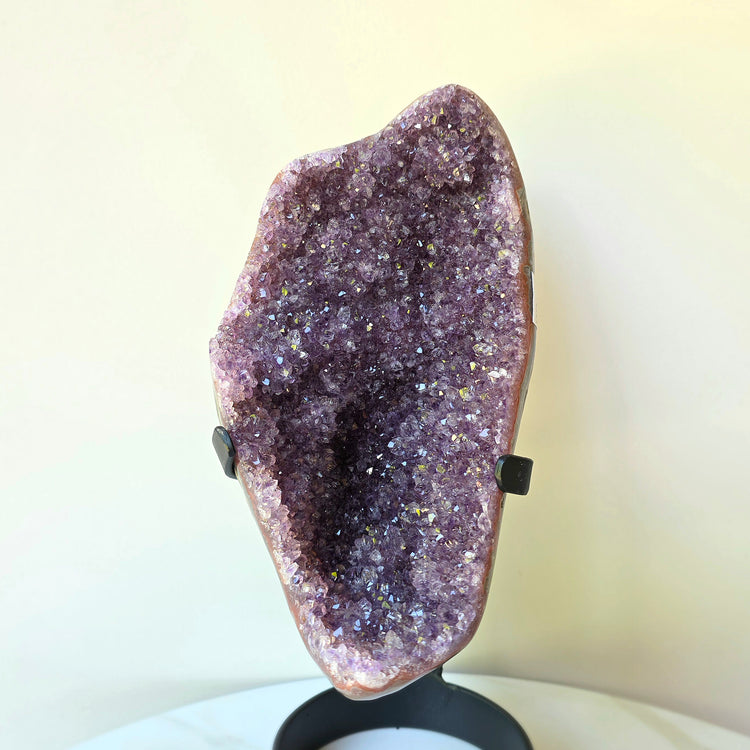 Amethyst Crystal Cluster High Quality on Stand Brazil - Crystals and Me | Crystal Candles and Ethically Sourced Crystals