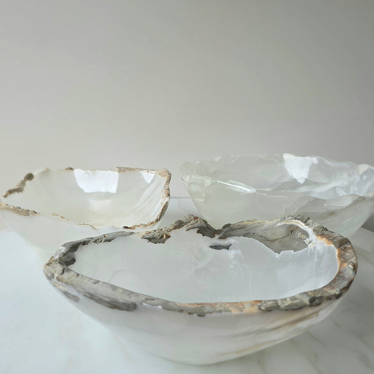 Onyx Crystal Decor Bowl Polished High Quality Mexico - Crystals and Me | Crystal Candles and Ethically Sourced Crystals