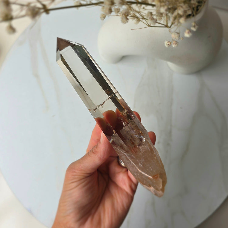 Natural Smokey Citrine Crystal Points AAA High Quality Brazil Collectors Piece on Stand - Crystals and Me | Crystal Candles and Ethically Sourced Crystals